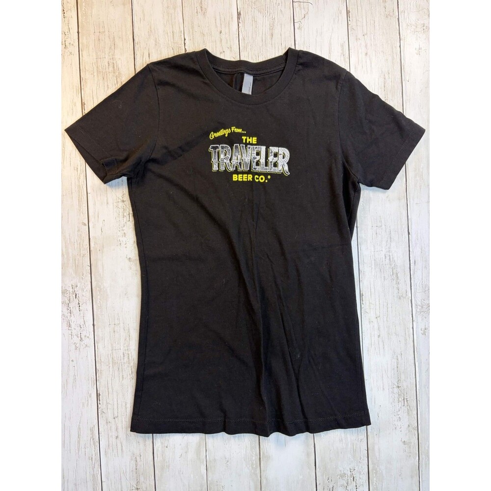The Traveler Beer Co Mens T Shirt S Black Graphic Tee Brewery Next Level